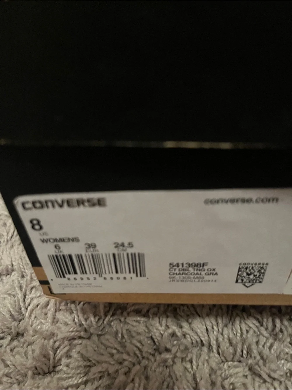 Converse Women’s Low Top Sneakers in Gray and Pink - Picture 2 of 2